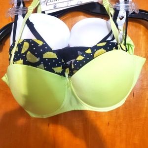 NWT 3 pack Bras -sz 36D